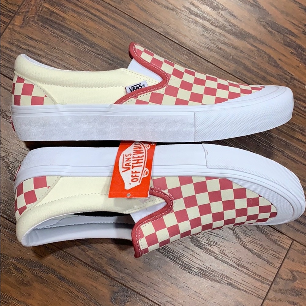 VANS SLIP-ON PRO CHECKERBOARD Mineral Red MEN’S - Picture 13 of 16